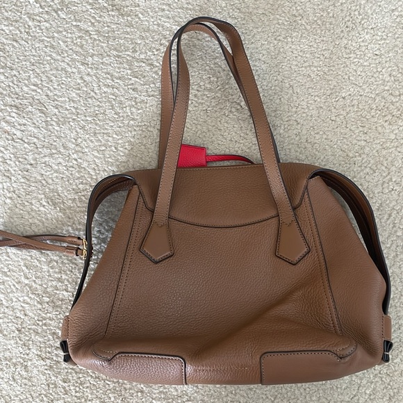 Tory Burch Perry Convertible Satchel Purse/Tote -Brown - Picture 8 of 11